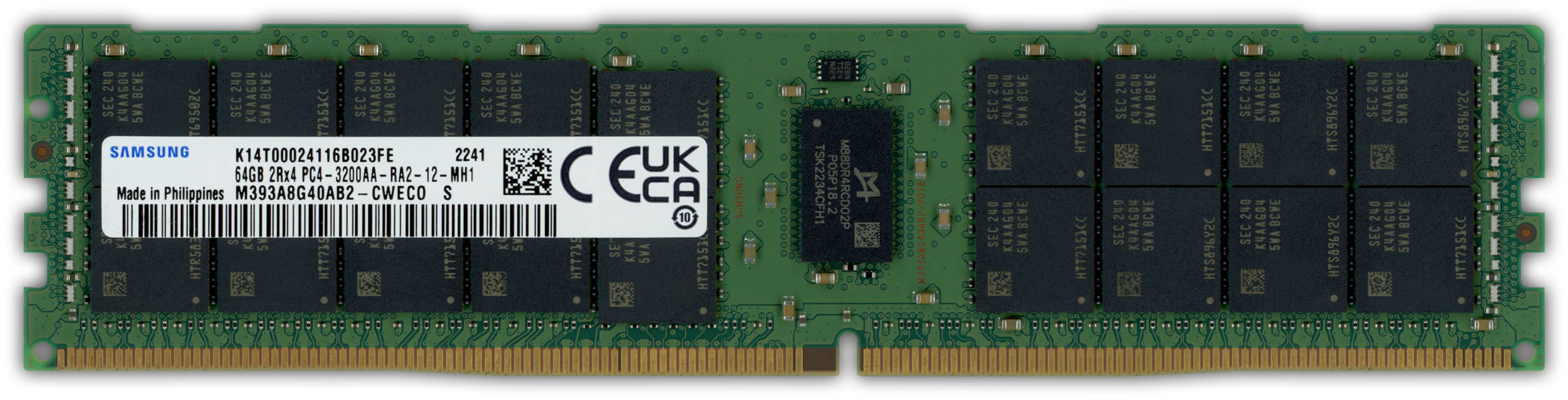 Samsung 64GB RAM-Modul DDR4 3200 MT/s PC4-3200AA-R RDIMM ECC