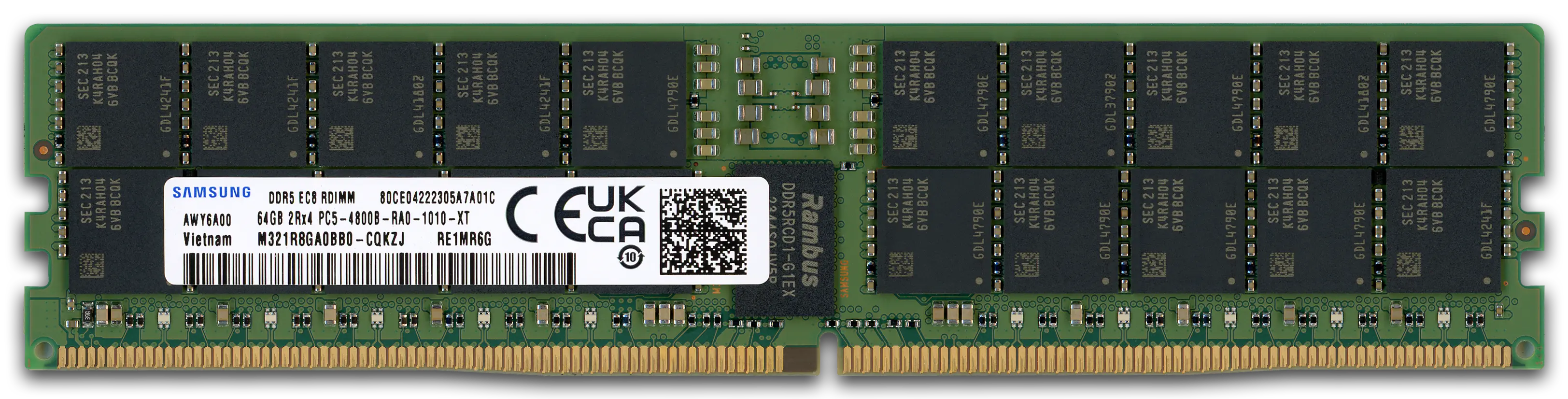 Samsung 64GB RAM-Modul DDR5 4800 MT/s PC5-4800B-R RDIMM ECC